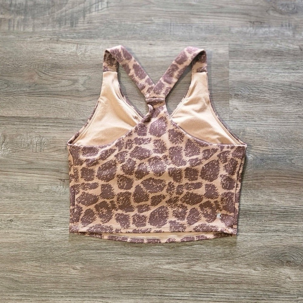 Kyodan Giraffe 🦒 Print‎ Workout Sports Bra & Leggings Set - Picture 5 of 10
